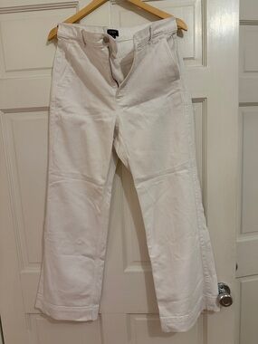 J. Crew Factory White Straight-Leg Womens Jeans